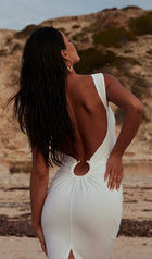 Solid Bodycon Maxi Dress