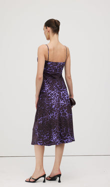 Leopard Print Midi Dress