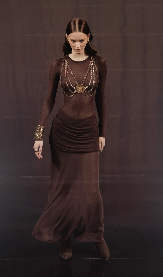 Semi Transparent Maxi Dress