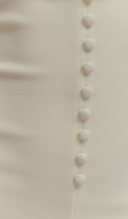 Crepe Halter Midi Dress