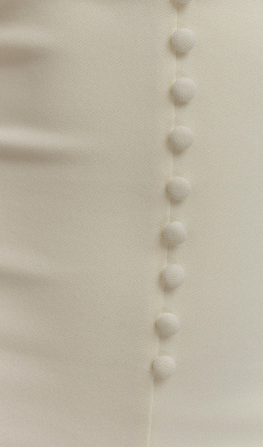 Crepe Halter Midi Dress