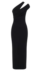 One Shoulder Modal Midi Dress