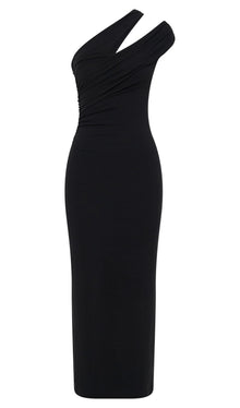 One Shoulder Modal Midi Dress
