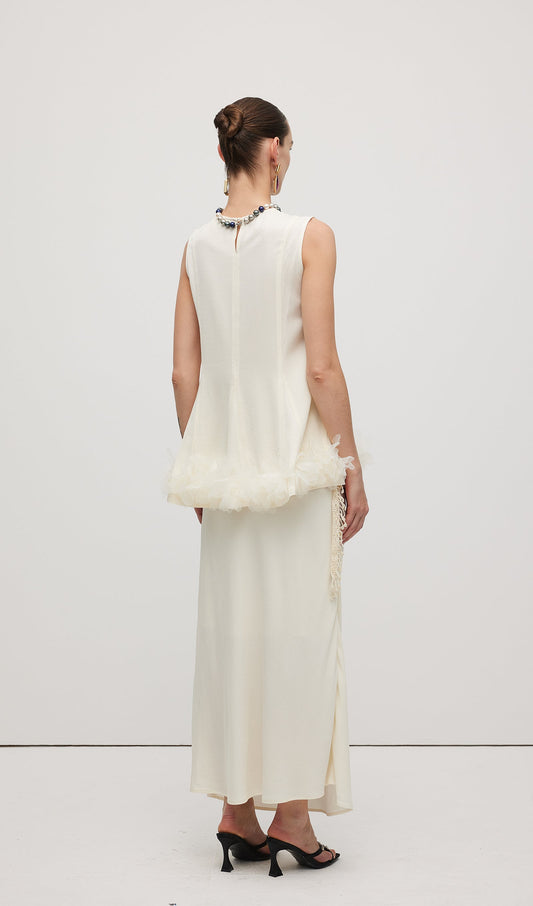 Braided Belted Maxi Skirt