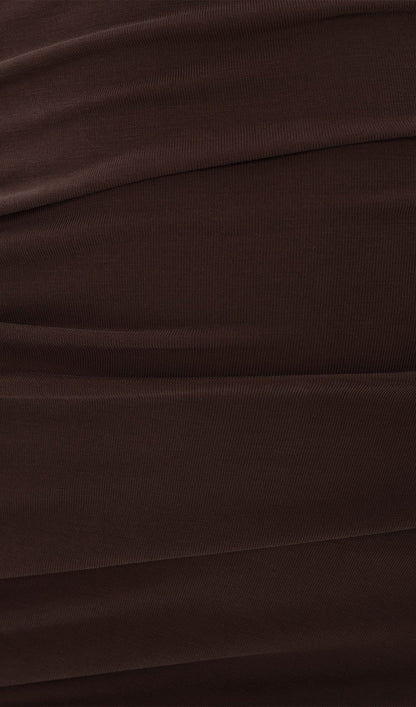 Jersey Pleated Mini Dress