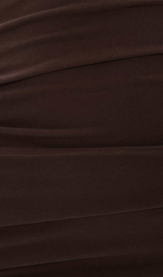 Jersey Pleated Mini Dress
