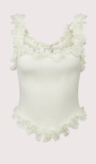 Lace Ruffle Knit Top
