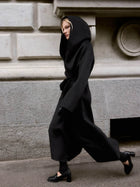 Hooded Double-Faced Wool Coat