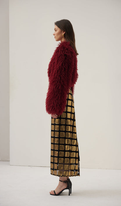 Block Panel Midi Skirt