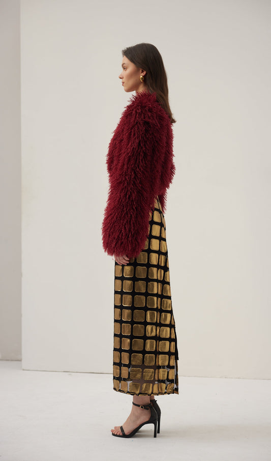 Block Panel Midi Skirt