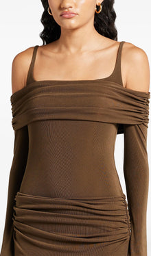 Off Shoulder Slip Maxi Dress