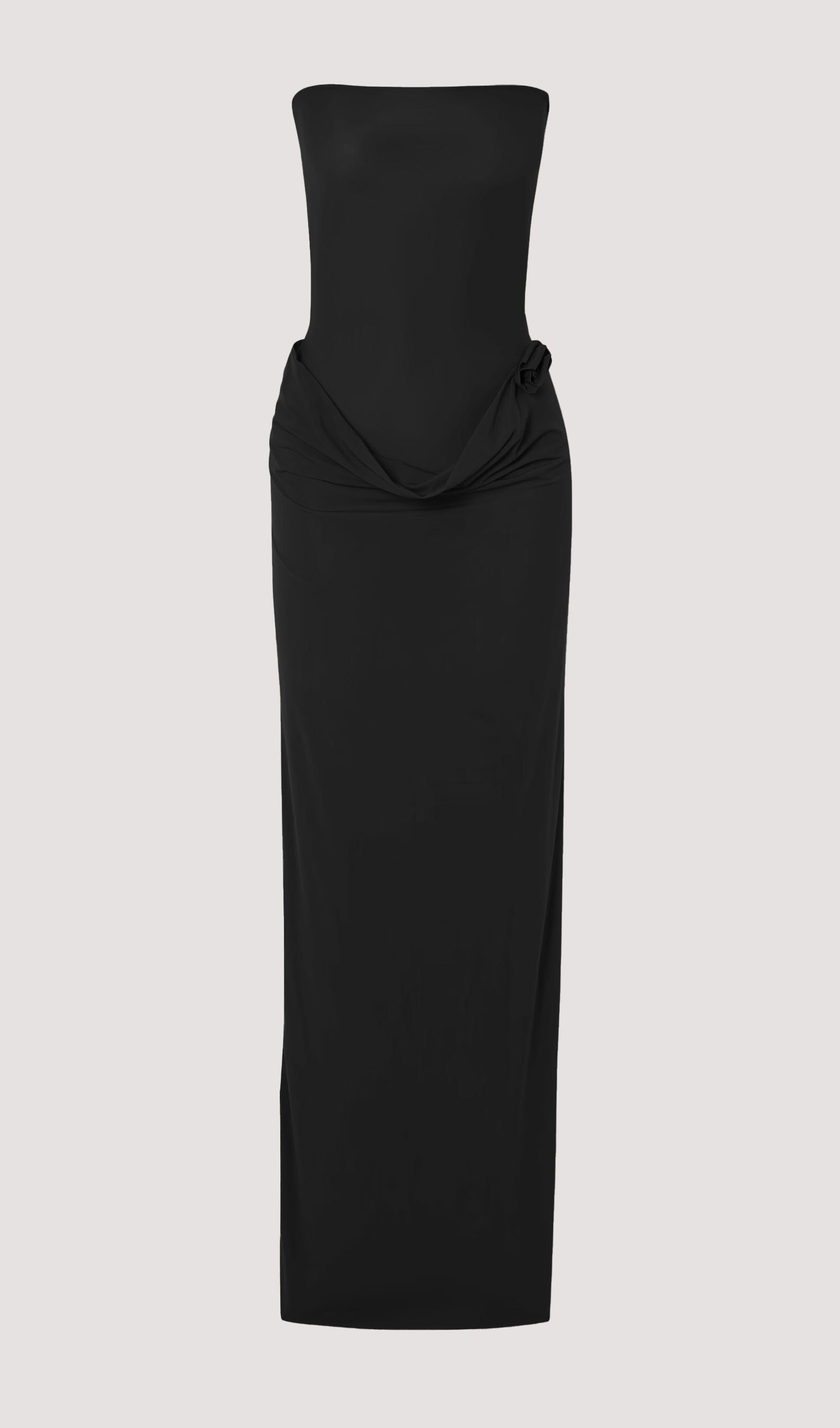 Appliqued Stretch Jersey Maxi Dress