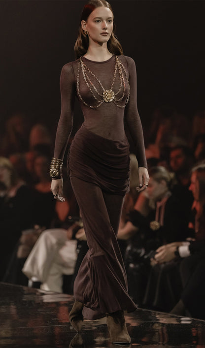 Semi Transparent Maxi Dress