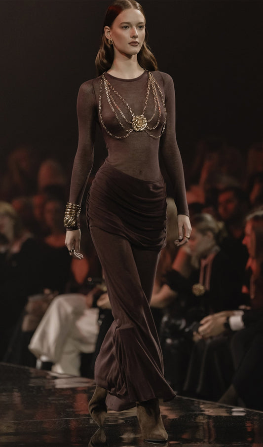 Semi Transparent Maxi Dress