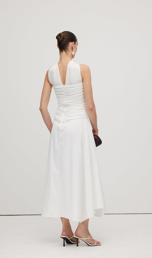 Halter Neck Tube Midi Dress