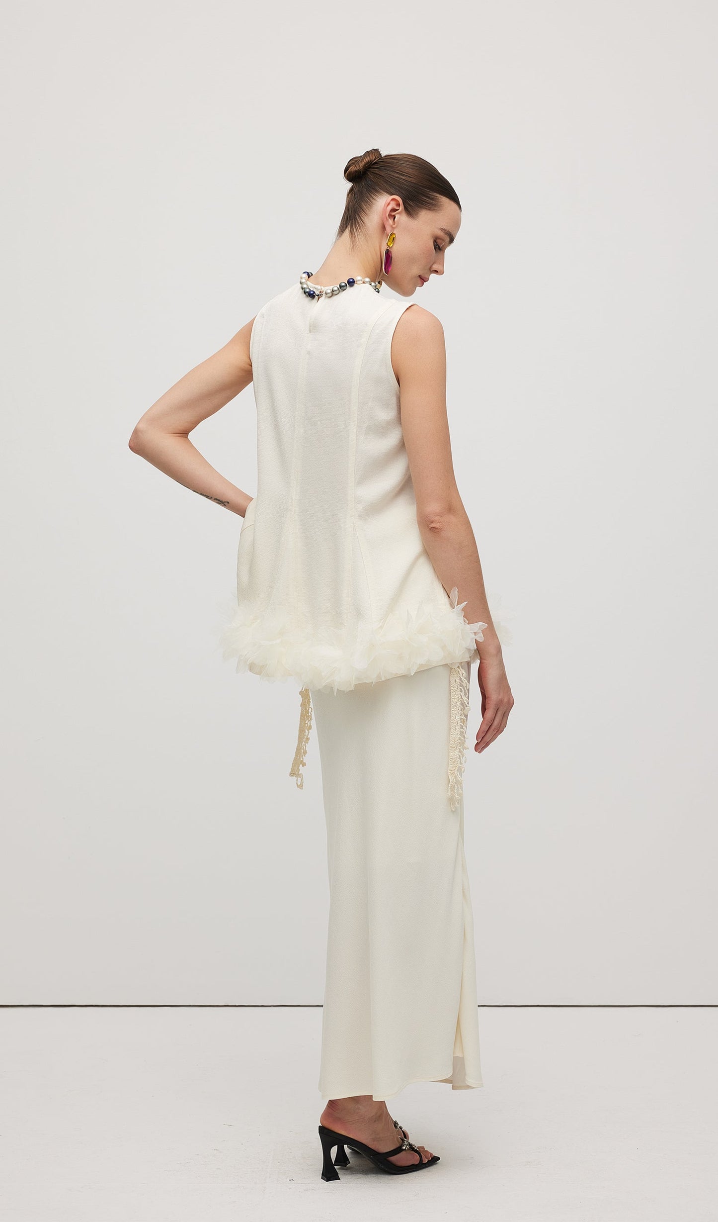 Braided Belted Maxi Skirt