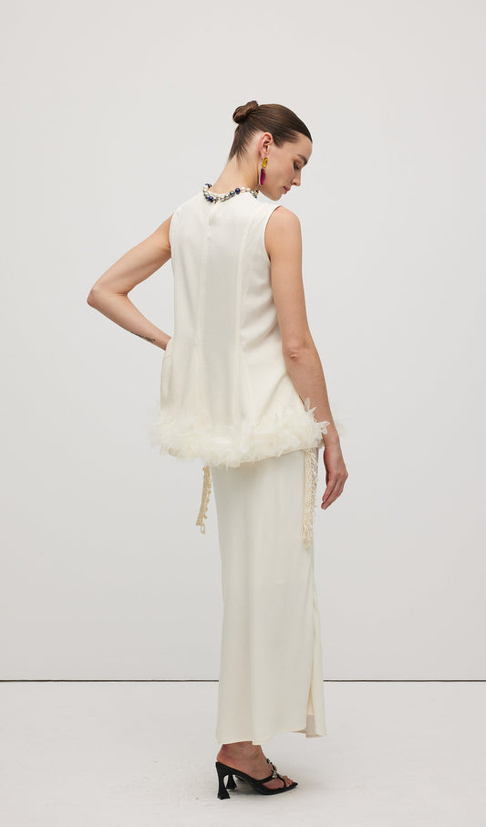 Braided Belted Maxi Skirt