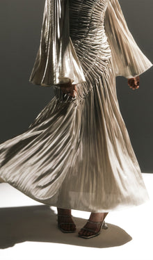 Metallic Maxi Dress