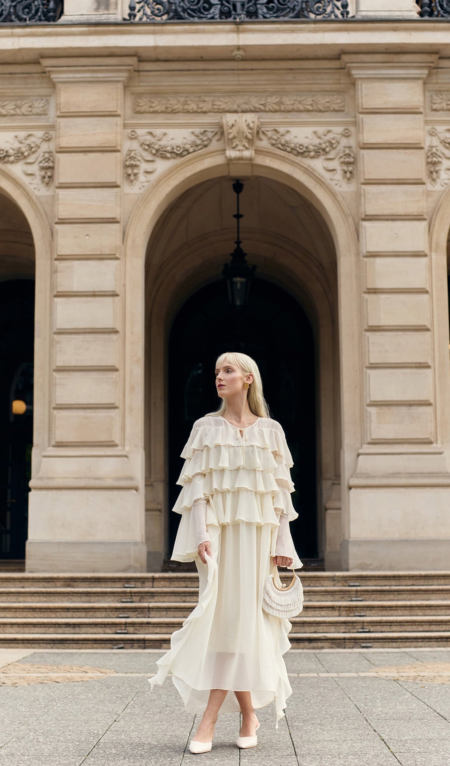 Airy With Ruffles Maxi Dress