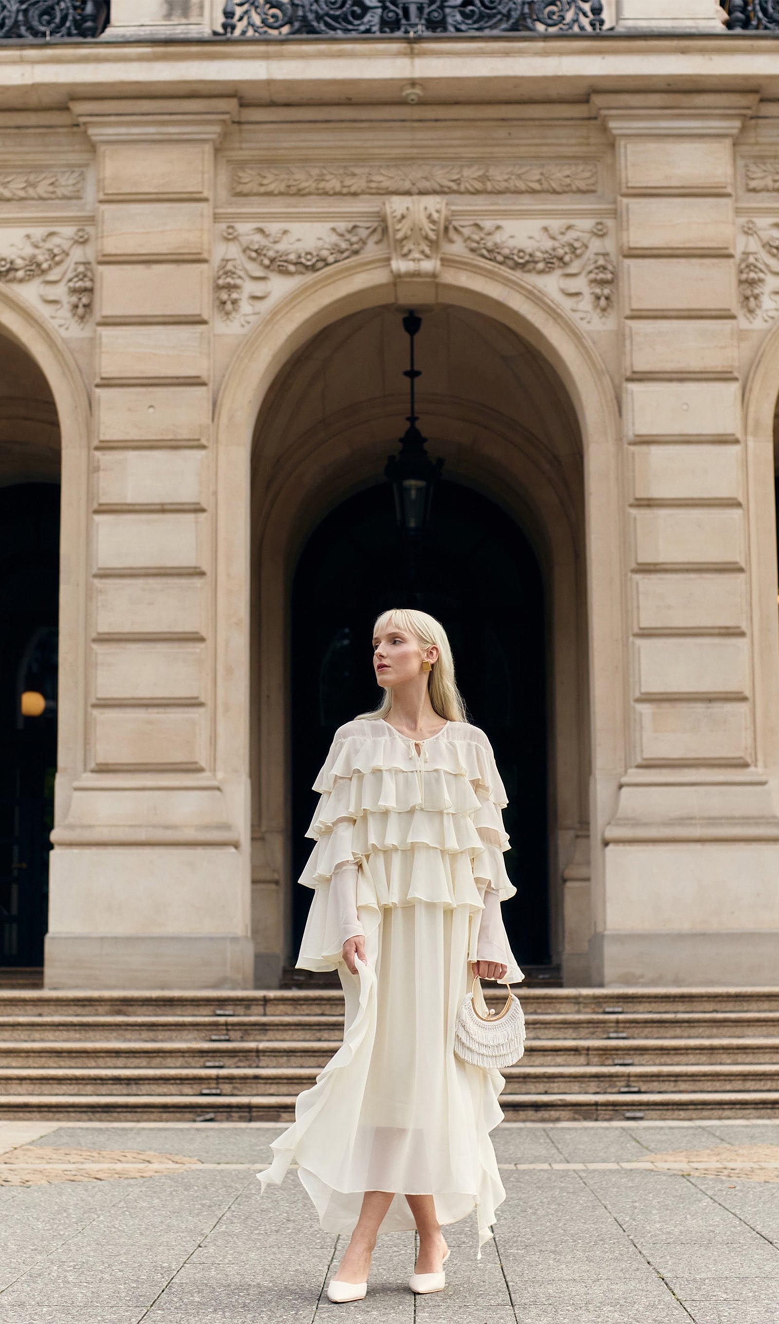 Airy With Ruffles Maxi Dress