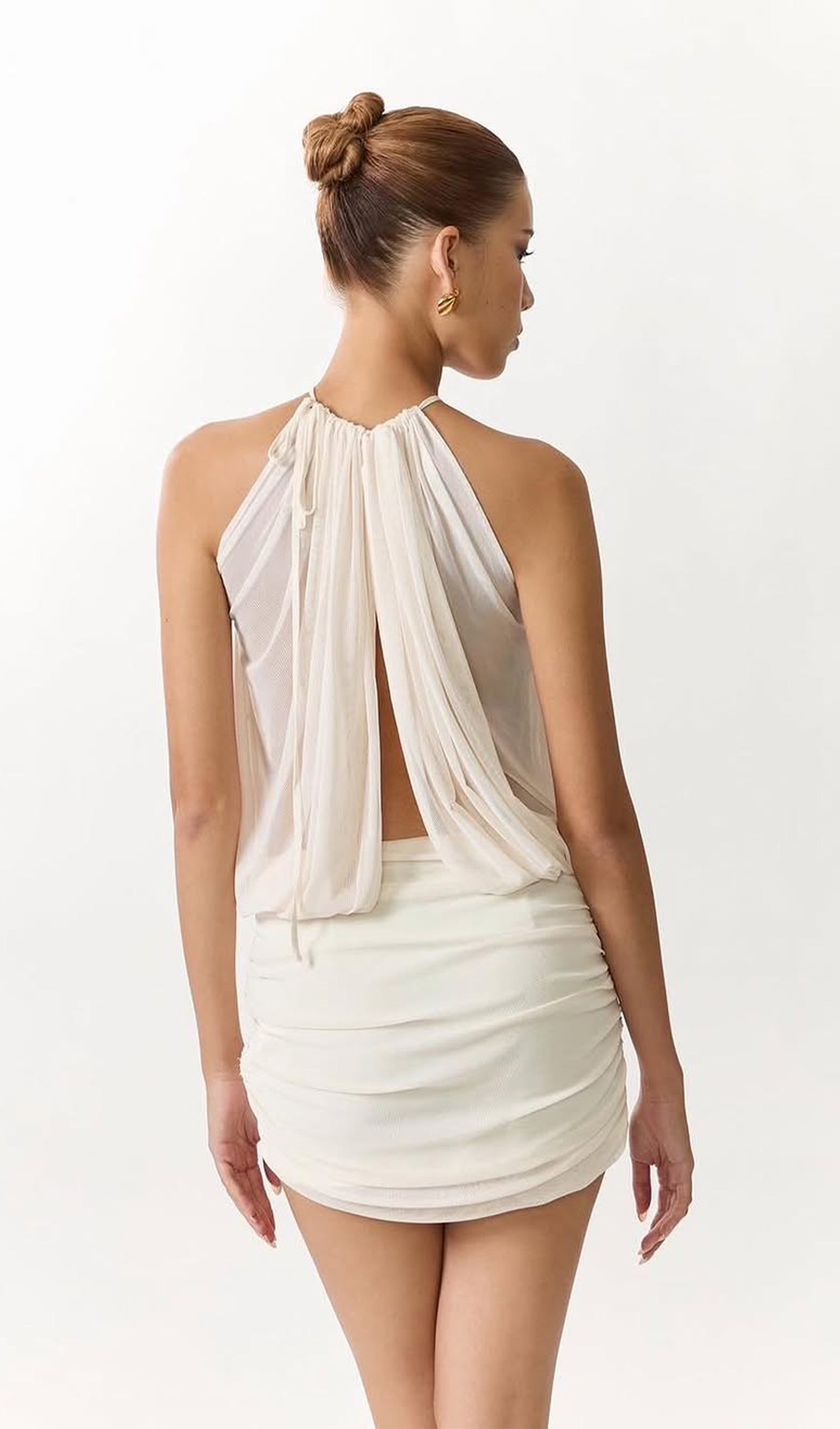 Halter Neck Mini Skirt