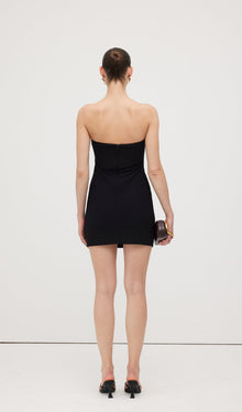 Strapless Diamond Embellished Mini Dress