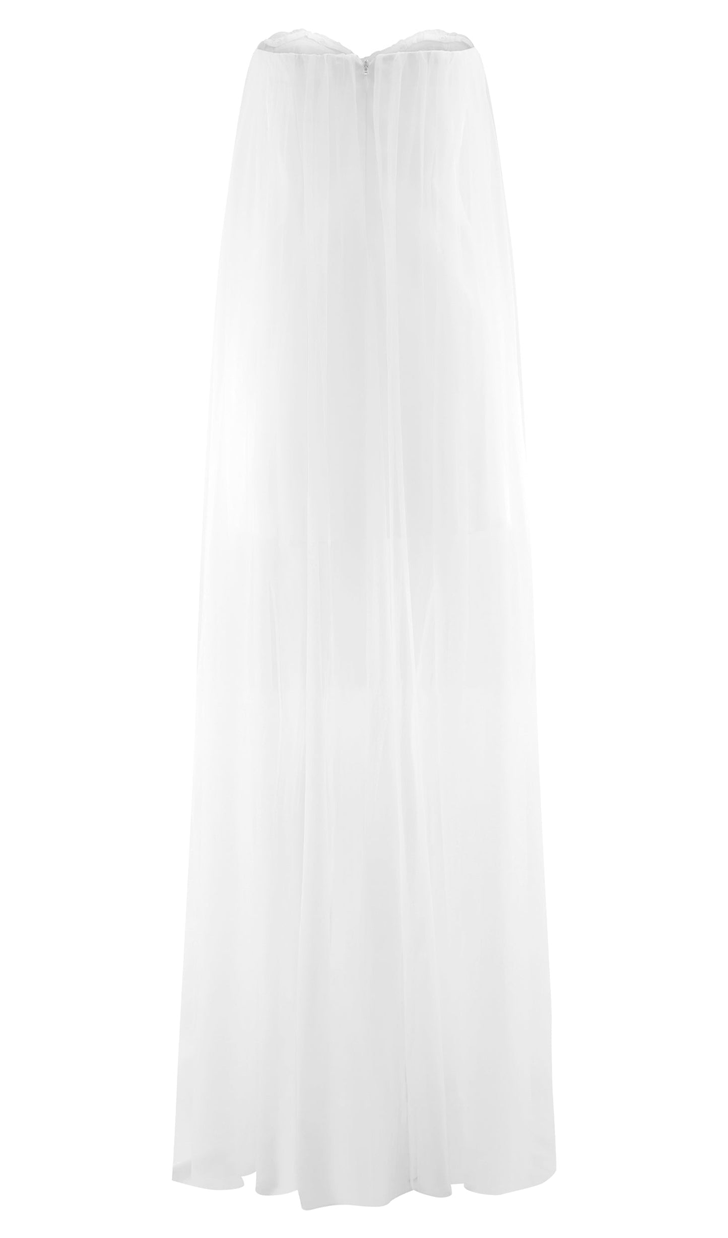 Chiffon Strapless Maxi Dress