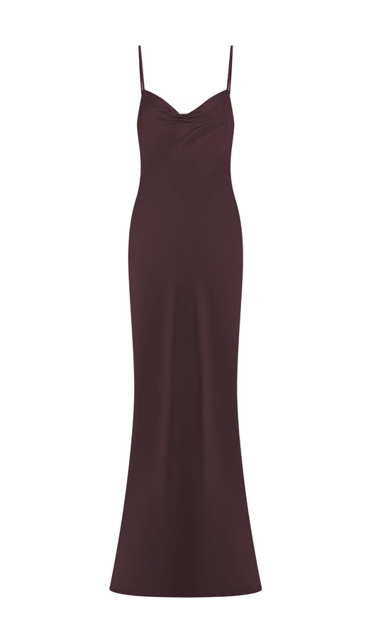 Sweetheart Satin Maxi Dress
