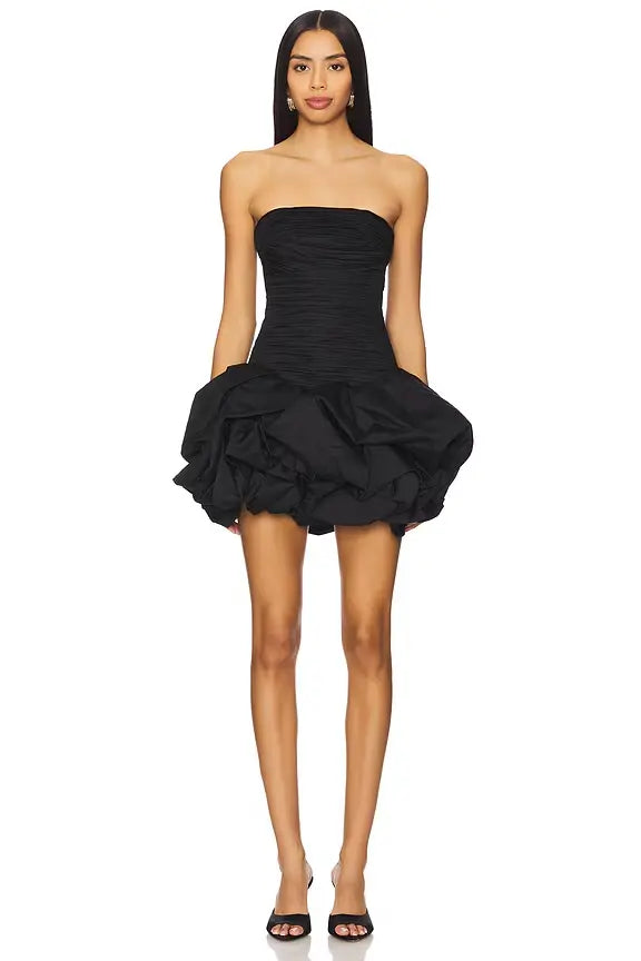 Violette Bubble Hem Mini Dress