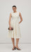 A Line Sleeveless Midi Dress