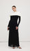 Asymmetrical Draped Shoulder Pleat Maxi Dress