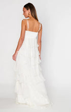 Spaghetti Strap 3D Floral Tiered Dress