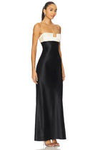 Spaghetti Strap Deconstructed Bust Splicing Back Cutout Dress