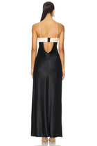 Spaghetti Strap Deconstructed Bust Splicing Back Cutout Dress