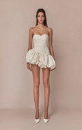 Balloon Draped Mini Dress