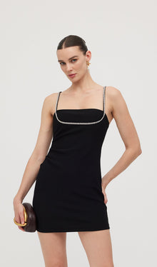 Bandage Diamante Trim Mini Dress