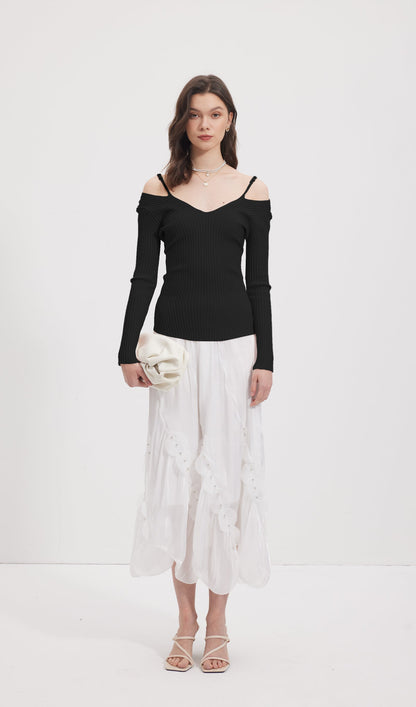 Long Sleeve Knitted  Top