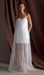 Chiffon Strapless Maxi Dress