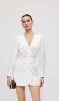 Combo With Wrap Bodice Mini Dress