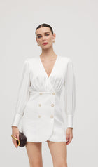 Combo With Wrap Bodice Mini Dress