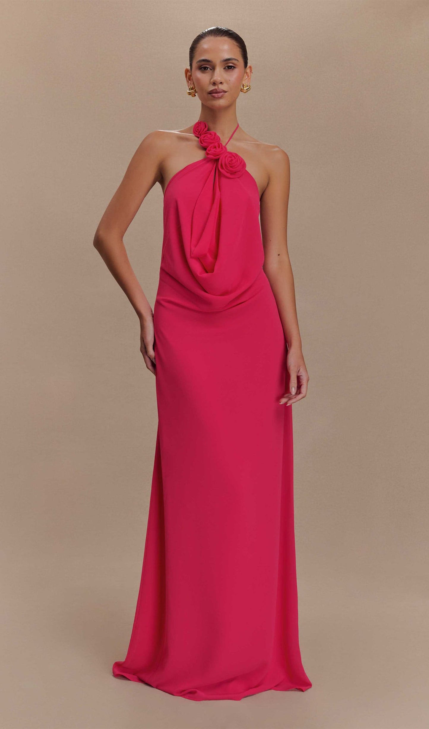 Cowl Neck Maxi Dress