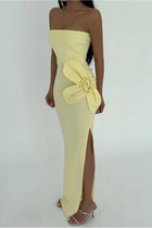 Off shouder Strapless Dress