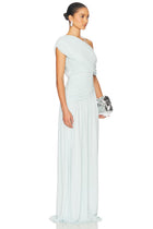 One-Shoulder Ruched Maxi Dress