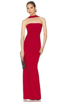Neck-Wrap Strap Strapless Dress