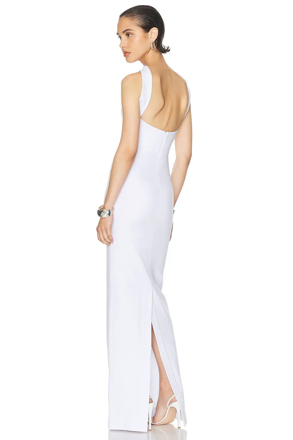 Neck-Wrap Strap Strapless Dress