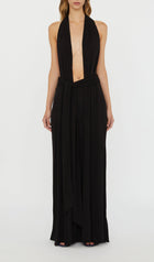 Halter Jersey Maxi Dress