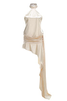 Halter Neck Open-Back Mini Dress