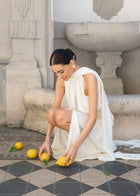Scarf-Style Backless Maxi Dress