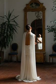 Scarf-Style Backless Maxi Dress