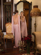 Satin Backless Dress